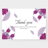 Plantable Purple Plum Thank You Cards